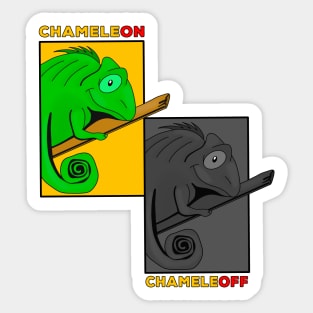 Funny Chameleoff Chameleon Sticker